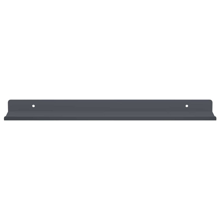 Svævende hylde 4 pcs Antracit 40 x 8,5 x 2,5 cm Stål
