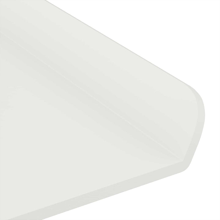 Svævende hylde Vægmonteret 2 pcs Hvid 40 x 8,5 x 2,5 cm Stål