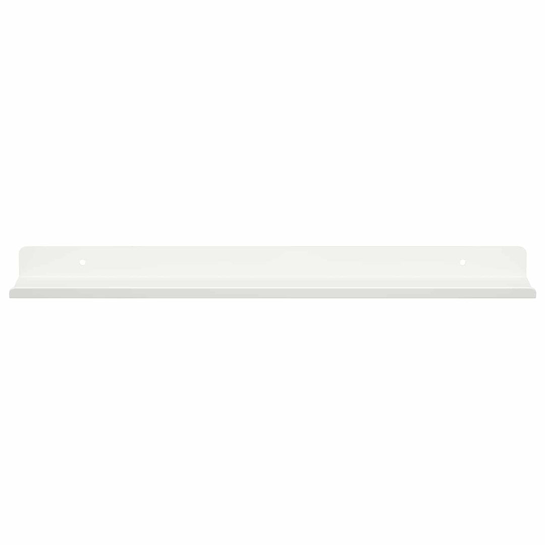 Svævende hylde Vægmonteret 2 pcs Hvid 40 x 8,5 x 2,5 cm Stål