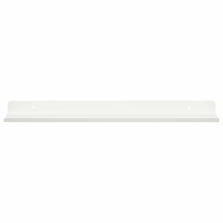 Svævende hylde Vægmonteret 2 pcs Hvid 40 x 8,5 x 2,5 cm Stål