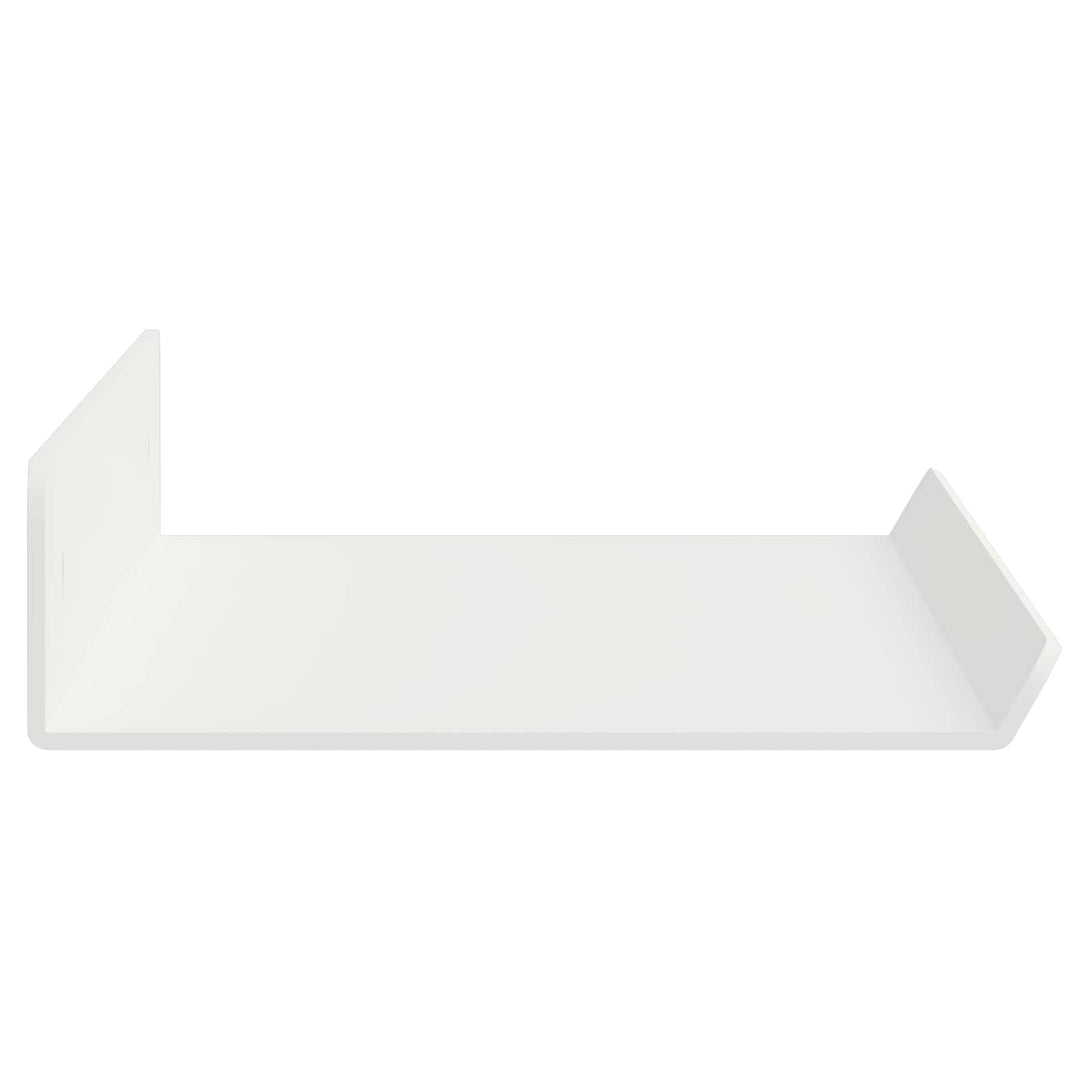 Svævende hylde Vægmonteret 2 pcs Hvid 40 x 8,5 x 2,5 cm Stål