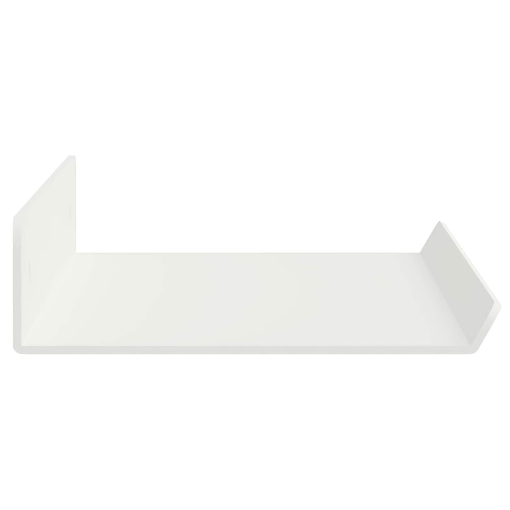 Svævende hylde Vægmonteret 2 pcs Hvid 40 x 8,5 x 2,5 cm Stål