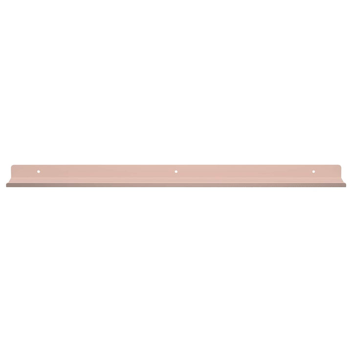 Svævende hylde Vægmonteret 2 pcs Lyserød 60 x 8,5 x 2,5 cm Stål