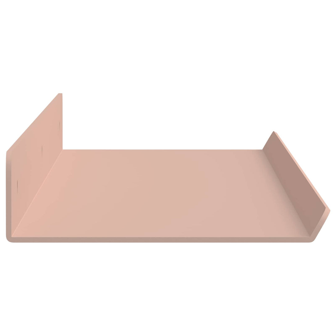 Svævende hylde Vægmonteret 4 pcs Lyserød 60 x 8,5 x 2,5 cm Stål