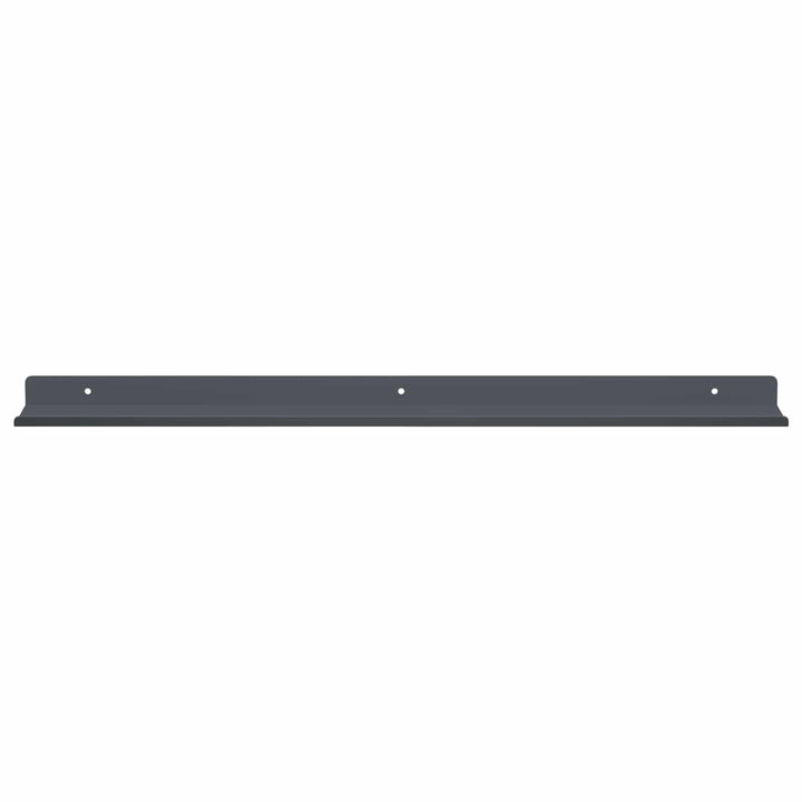 Svævende hylde 2 pcs Antracit 60 x 8,5 x 2,5 cm Stål