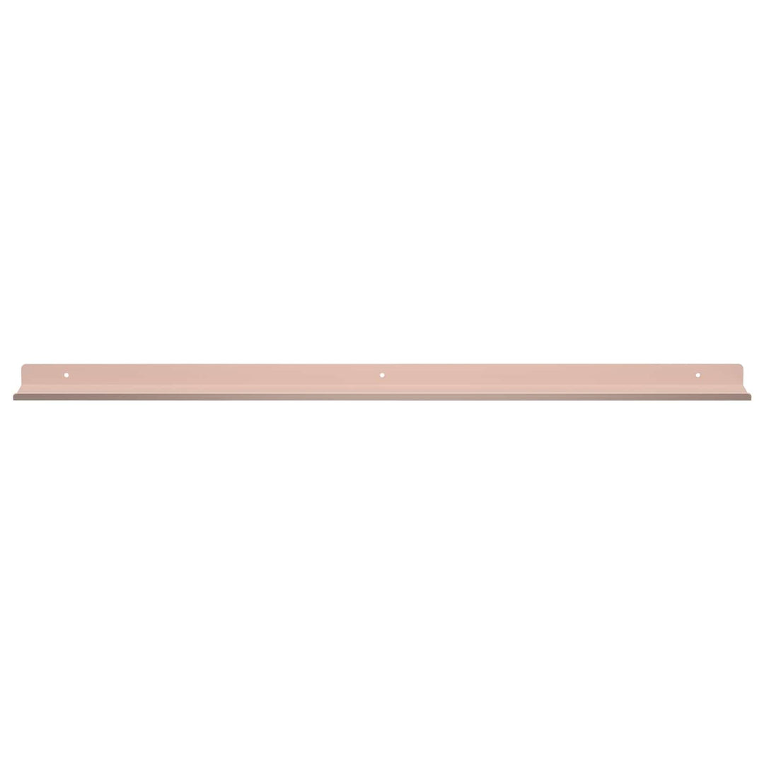 Svævende hylde Vægmonteret 2 pcs Lyserød 80 x 9 x 2,5 cm Stål