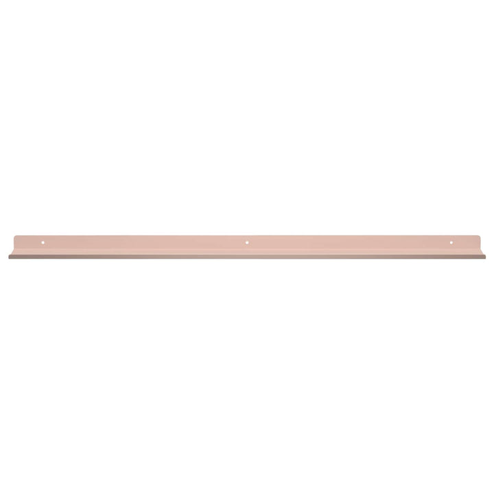 Svævende hylde Vægmonteret 2 pcs Lyserød 80 x 9 x 2,5 cm Stål