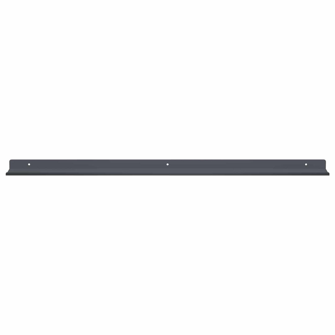 Svævende hylde Vægmonteret 2 pcs Antracit 80 x 9 x 2,5 cm Stål