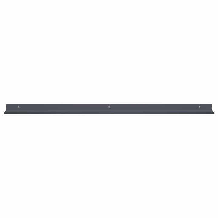 Svævende hylde Vægmonteret 2 pcs Antracit 80 x 9 x 2,5 cm Stål