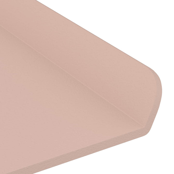 Svævende hylde Vægmonteret 2 pcs Lyserød 100 x 9 x 2,5 cm Stål