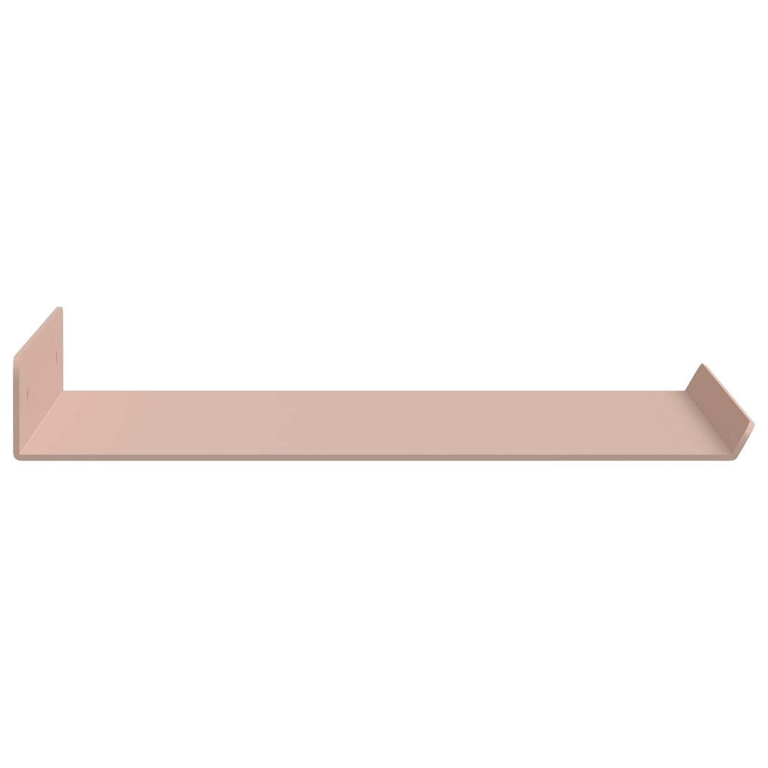 Svævende hylde Vægmonteret 2 pcs Lyserød 30 x 18 x 2,5 cm Stål