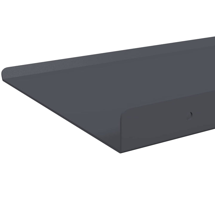 Svævende hylde Vægmonteret 2 pcs Antracit 30 x 18 x 2,5 cm Stål