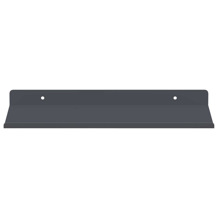 Svævende hylde Vægmonteret 2 pcs Antracit 30 x 18 x 2,5 cm Stål
