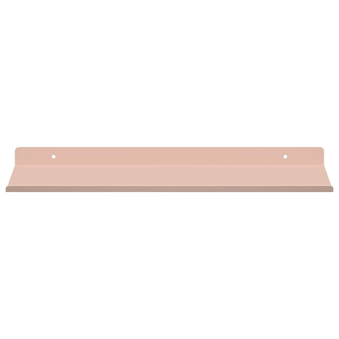 Svævende hylde Vægmonteret 4 pcs Lyserød 40 x 18 x 2,5 cm Stål