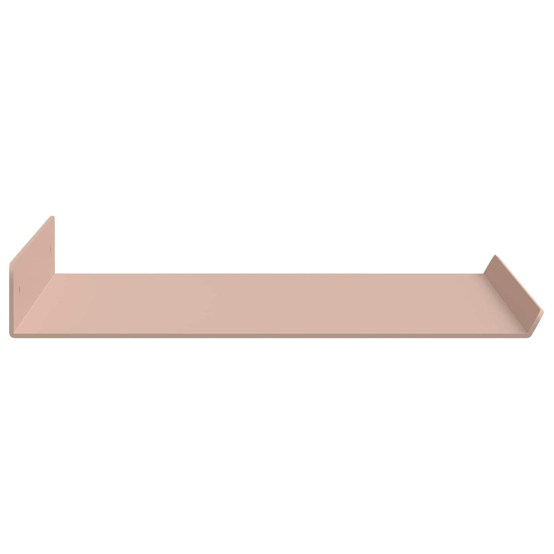 Svævende hylde Vægmonteret 4 pcs Lyserød 40 x 18 x 2,5 cm Stål