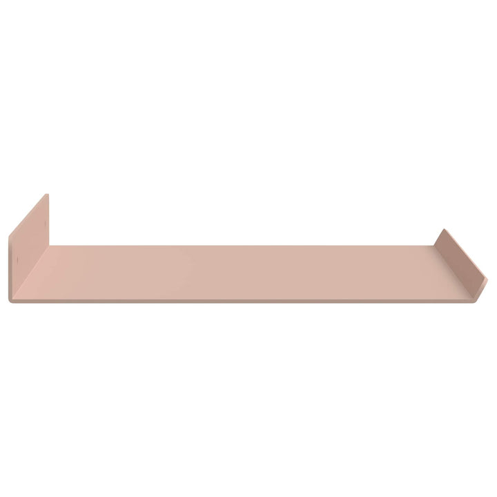 Svævende hylde Vægmonteret 4 pcs Lyserød 40 x 18 x 2,5 cm Stål