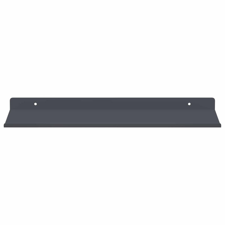 Svævende hylde Vægmonteret 2 pcs Antracit 40 x 18 x 2,5 cm Stål