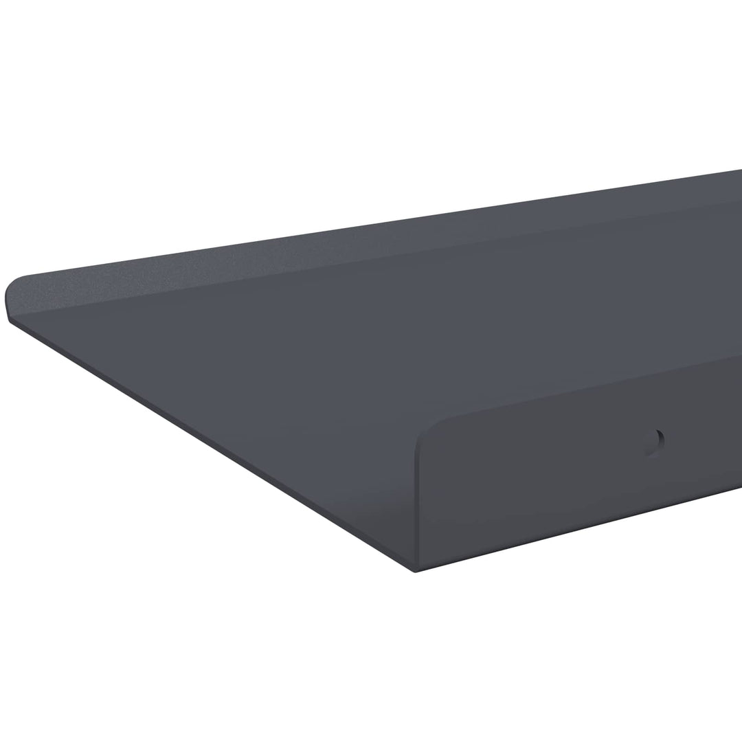 Svævende hylde Vægmonteret 4 pcs Antracit 40 x 18 x 2,5 cm Stål