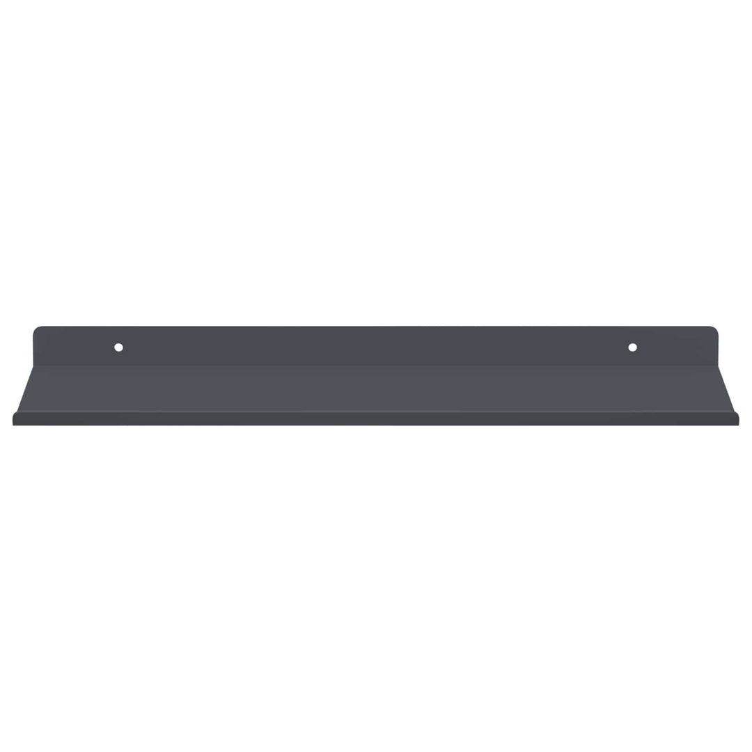 Svævende hylde Vægmonteret 4 pcs Antracit 40 x 18 x 2,5 cm Stål