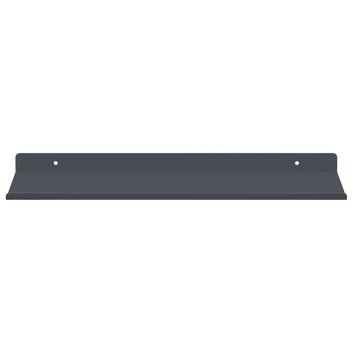 Svævende hylde Vægmonteret 4 pcs Antracit 40 x 18 x 2,5 cm Stål