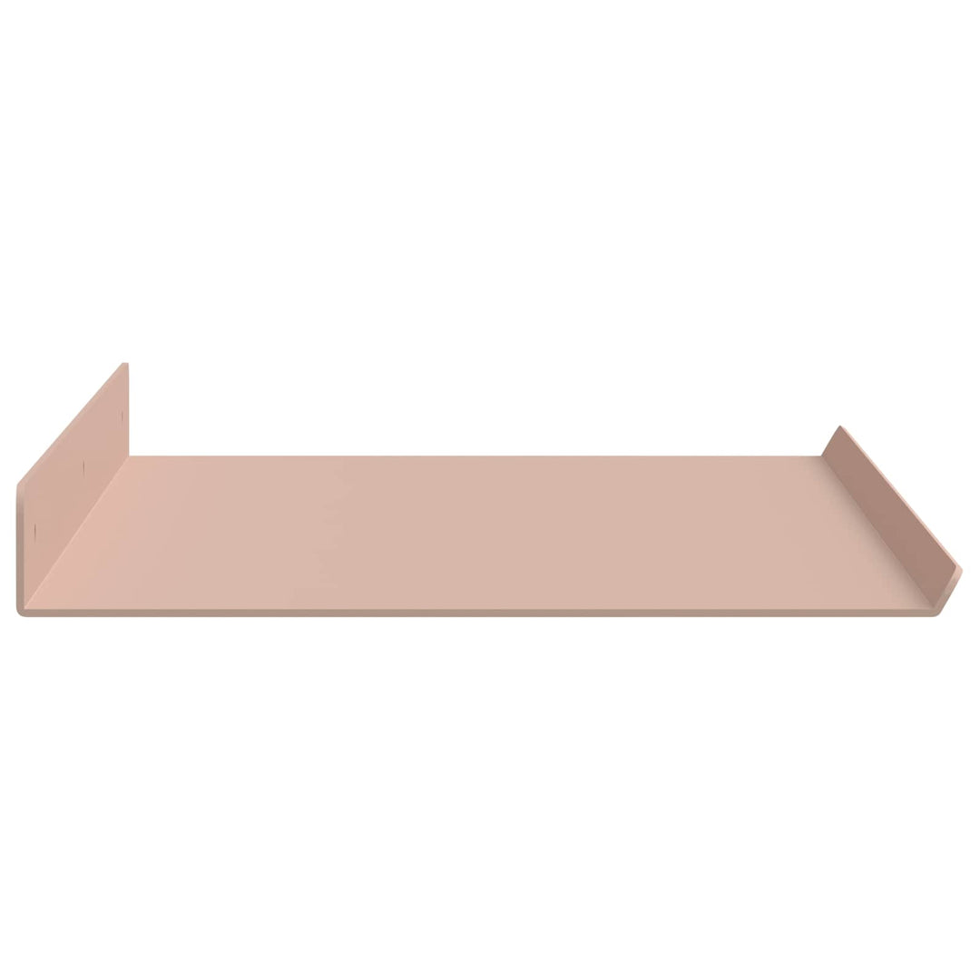 Svævende hylde Vægmonteret 2 pcs Lyserød 60 x 18 x 2,5 cm Stål