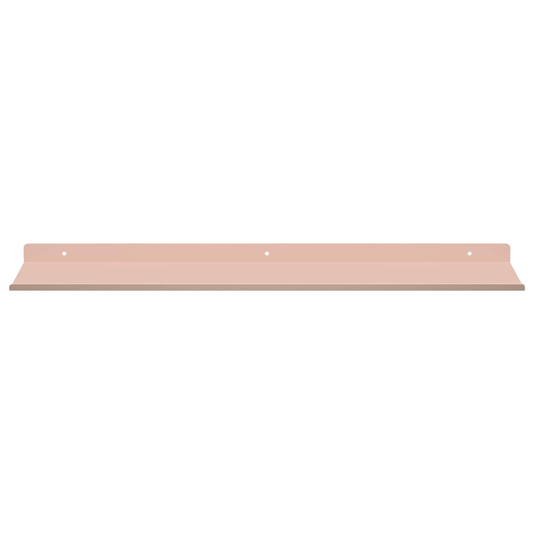 Svævende hylde Vægmonteret 4 pcs Lyserød 60 x 18 x 2,5 cm Stål