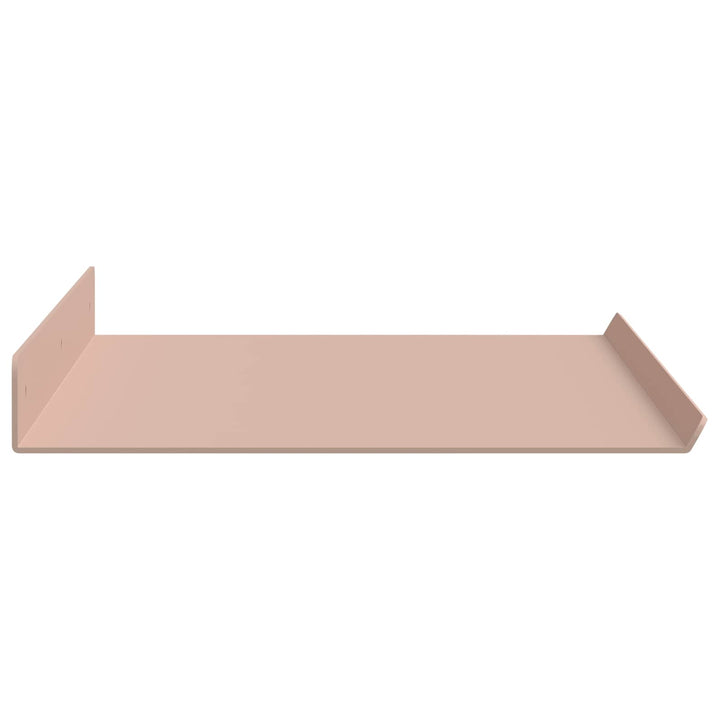 Svævende hylde Vægmonteret 4 pcs Lyserød 60 x 18 x 2,5 cm Stål