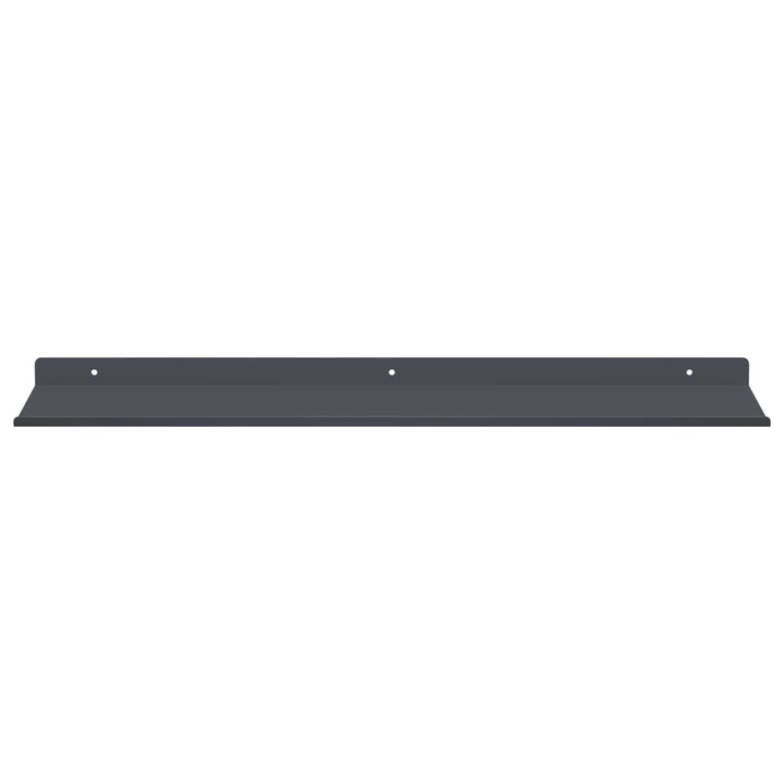 Svævende hylde Vægmonteret 4 pcs Antracit 60 x 18 x 2,5 cm Stål