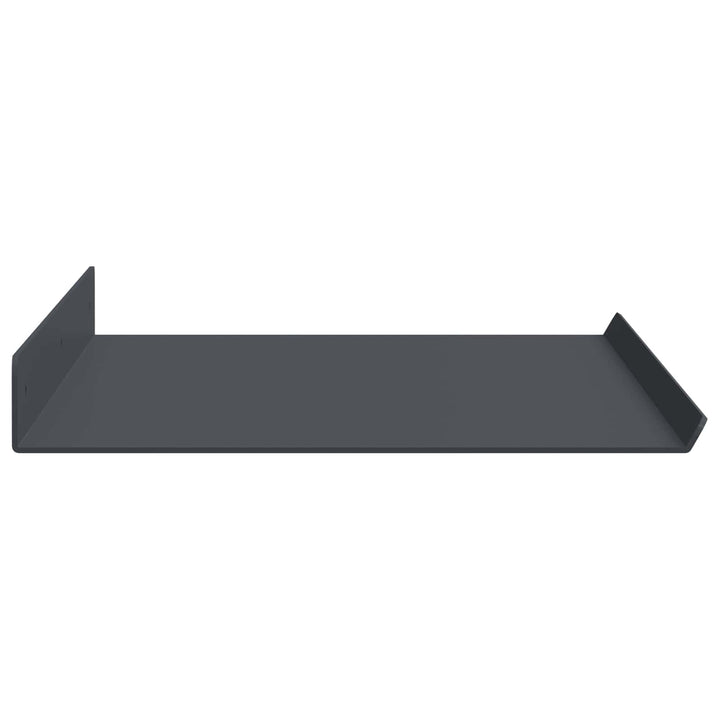 Svævende hylde Vægmonteret 4 pcs Antracit 60 x 18 x 2,5 cm Stål
