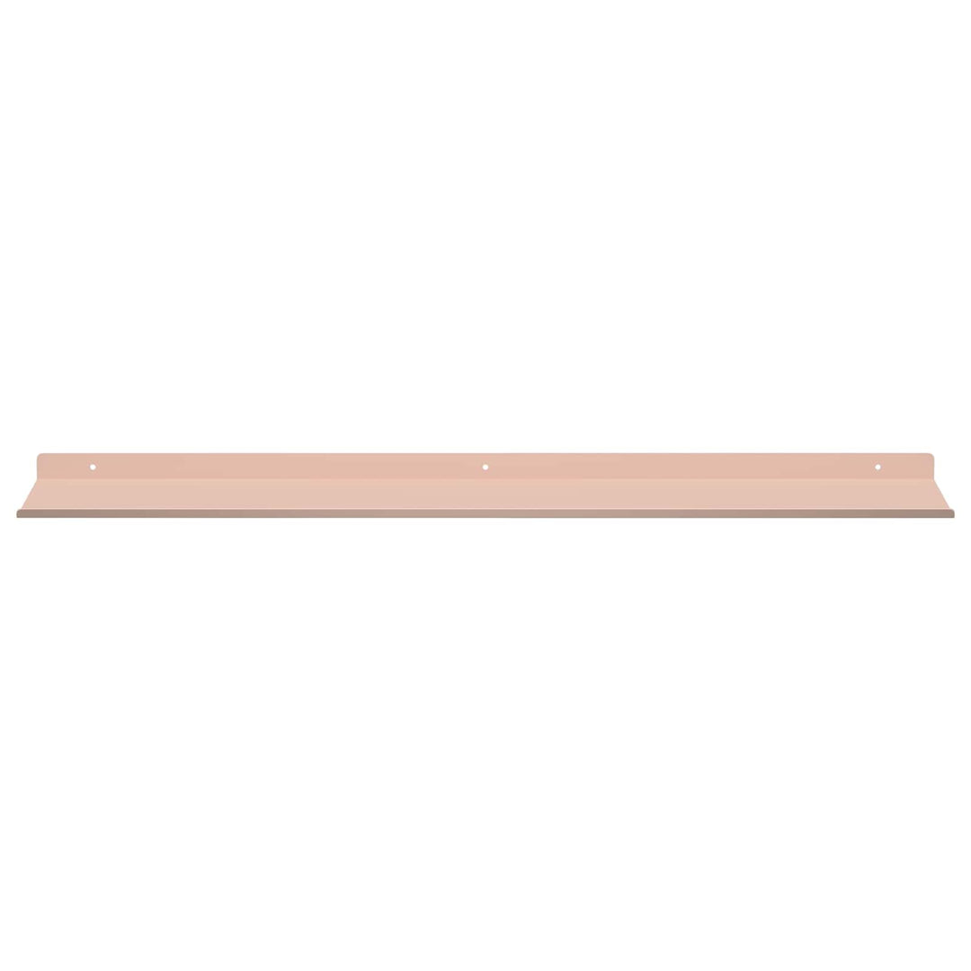 Svævende hylde Vægmonteret 2 pcs Lyserød 80 x 18 x 2,5 cm Stål