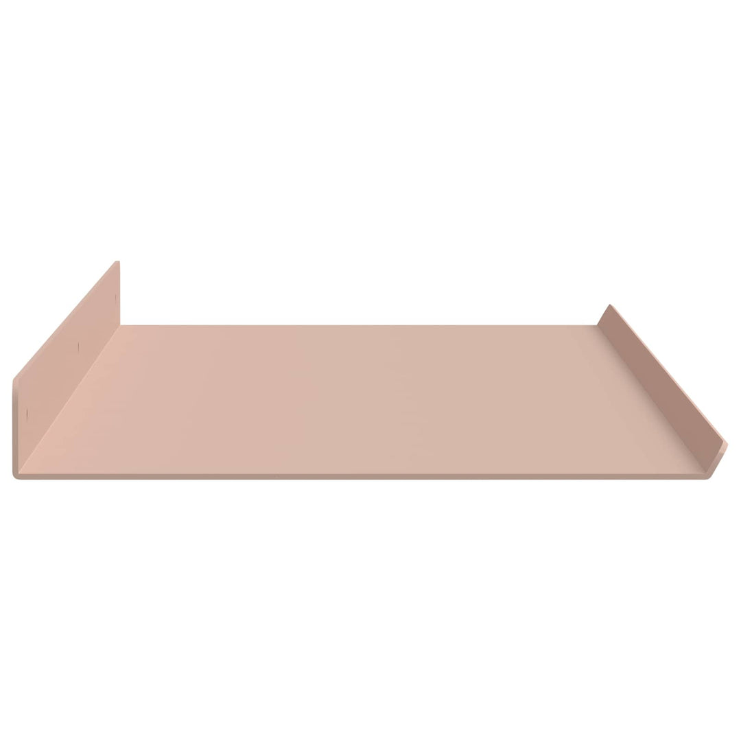 Svævende hylde Vægmonteret 2 pcs Lyserød 80 x 18 x 2,5 cm Stål