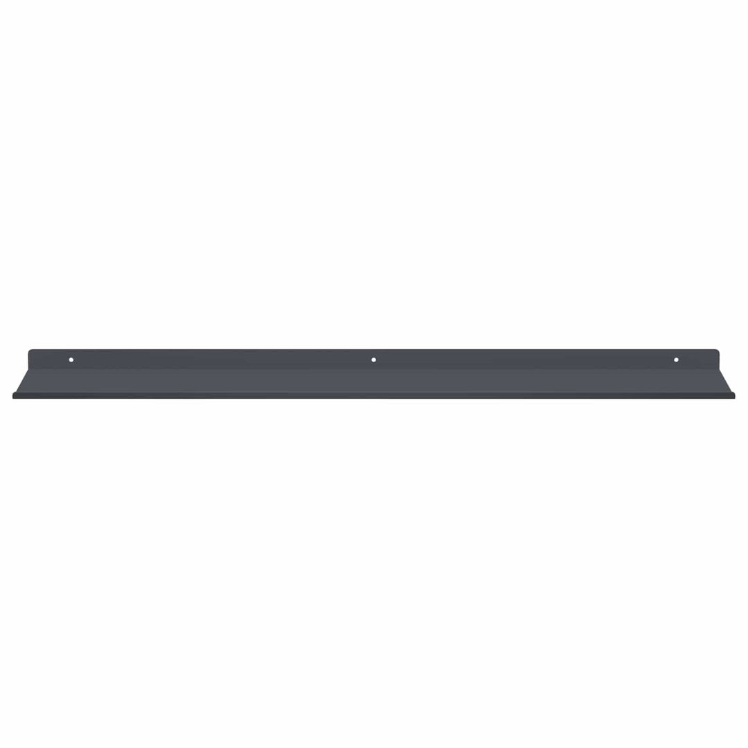 Svævende hylde Vægmonteret 4 pcs Antracit 80 x 18 x 2,5 cm Stål