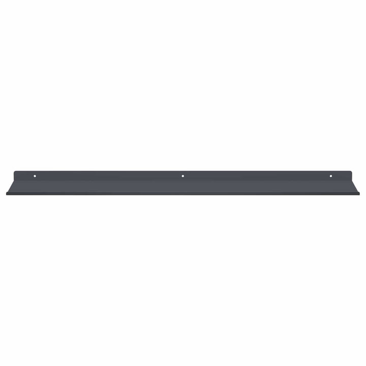 Svævende hylde Vægmonteret 4 pcs Antracit 80 x 18 x 2,5 cm Stål