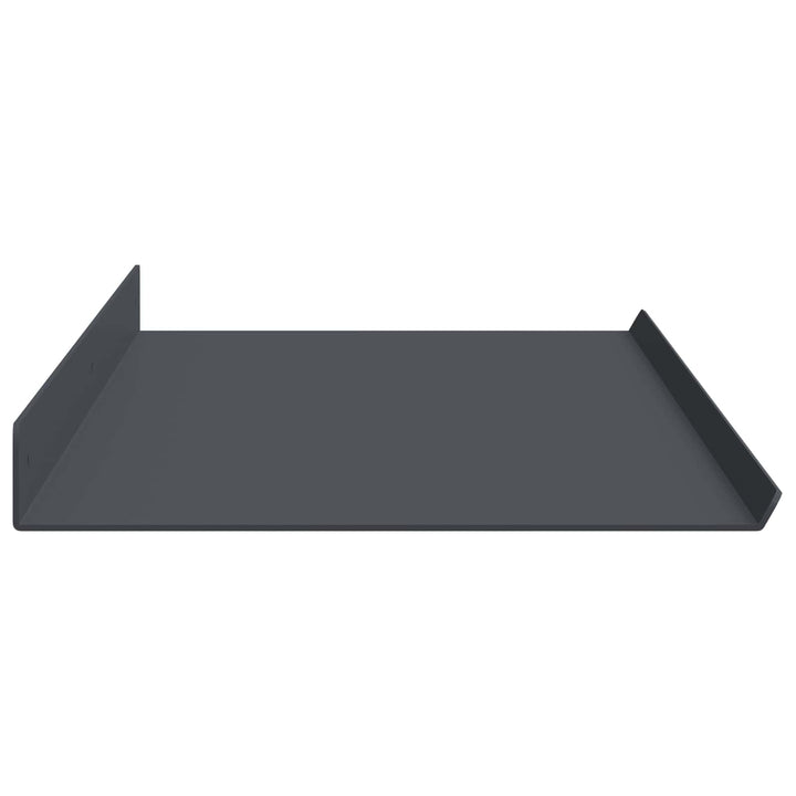 Svævende hylde 4 pcs Antracit 100 x 18 x 2,5 cm Stål