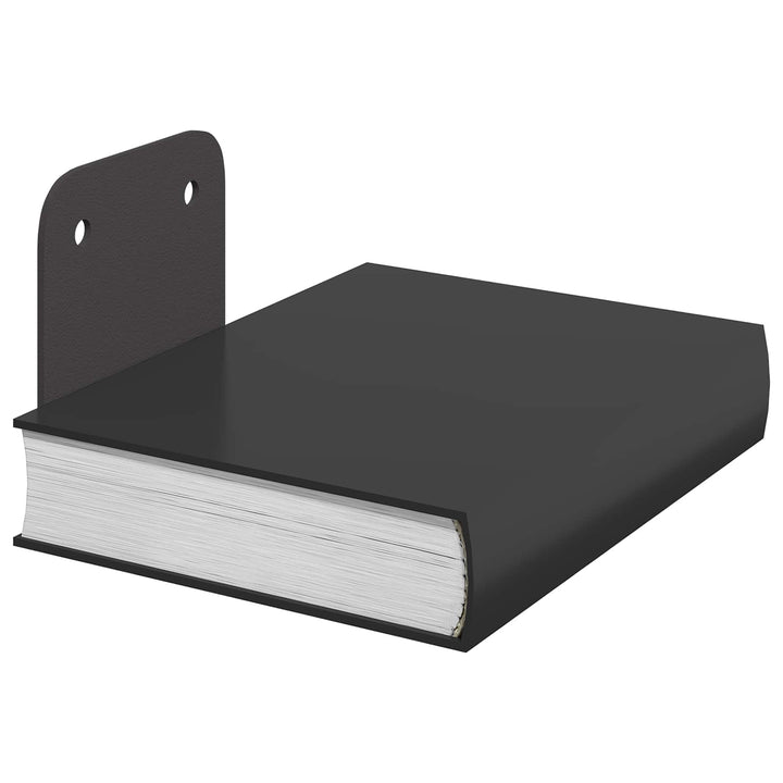 Svævende hylde med hylde 24 pcs Sort 6 x 10,8 x 6,6 cm