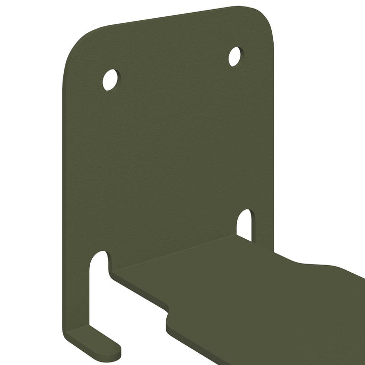 Svævende hylde med hylde 8 pcs Oliven grøn 6 x 10,8 x 6,6 cm
