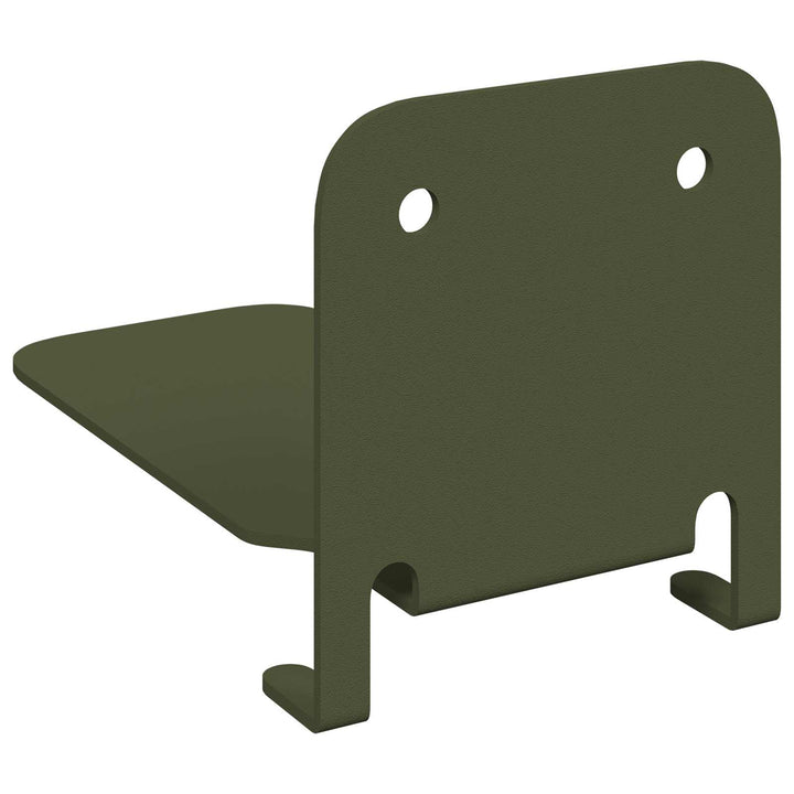 Svævende hylde med hylde 8 pcs Oliven grøn 6 x 10,8 x 6,6 cm