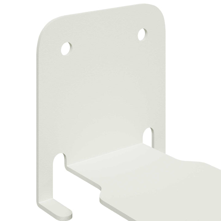 Svævende hylde med hylde 24 pcs Hvid 6 x 10,8 x 6,6 cm