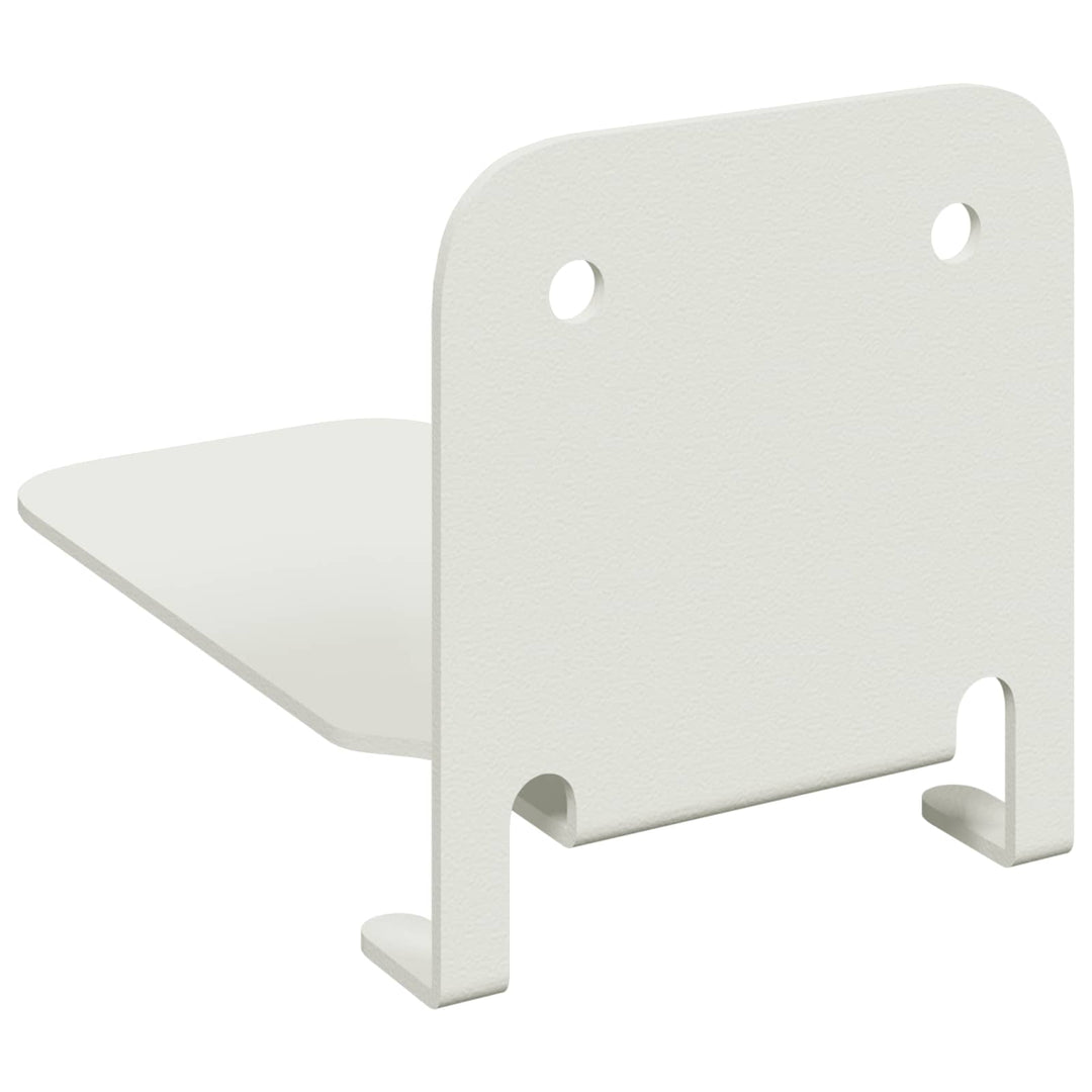 Svævende hylde med hylde 24 pcs Hvid 6 x 10,8 x 6,6 cm