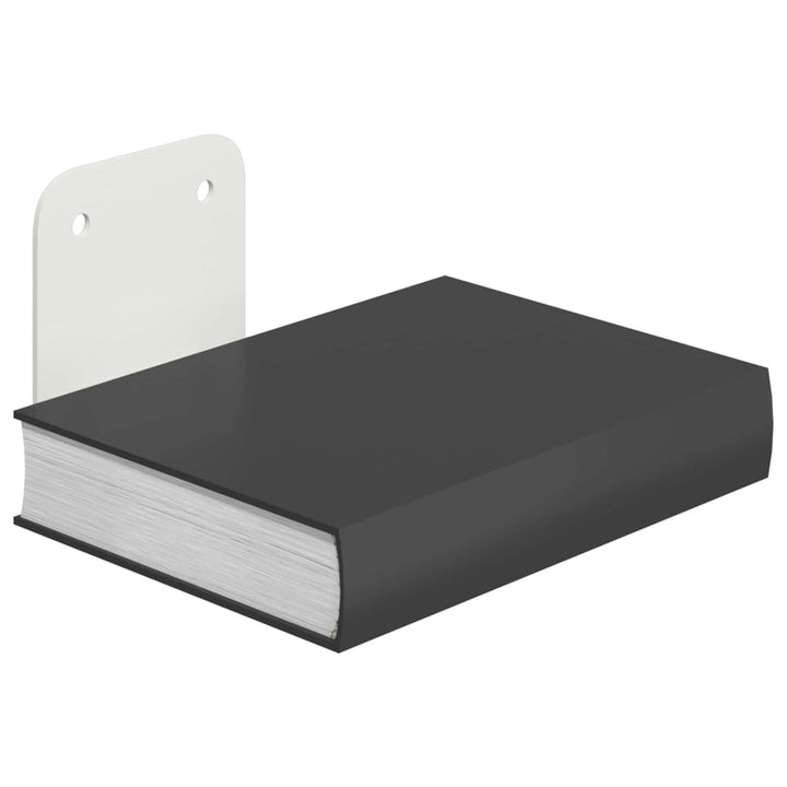 Svævende hylde med hylde 24 pcs Hvid 6 x 10,8 x 6,6 cm