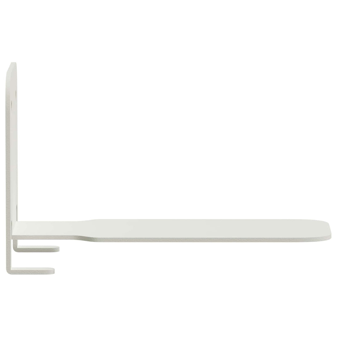 Svævende hylde med hylde 24 pcs Hvid 6 x 10,8 x 6,6 cm