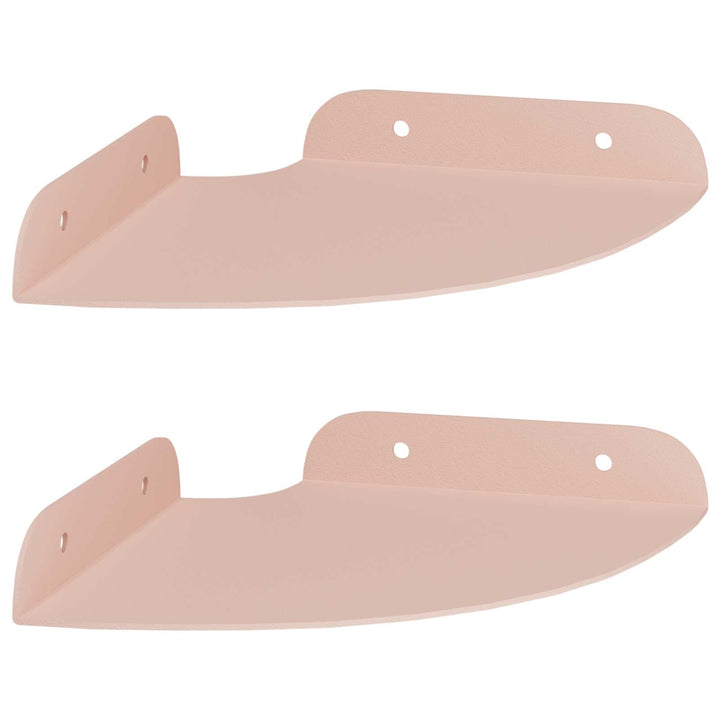 Svævende hylde med hylde 2 pcs Lyserød 15 x 15 x 2 cm