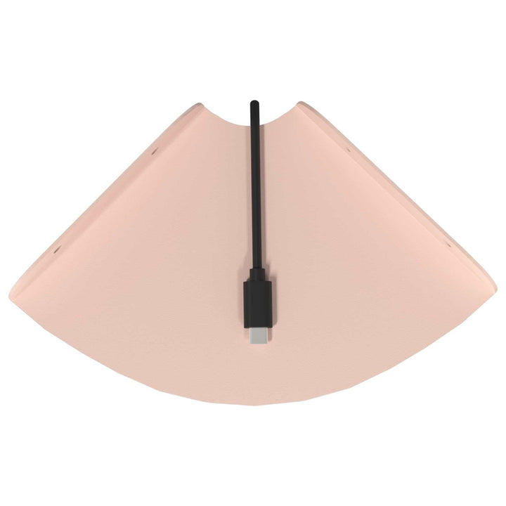 Svævende hylde med hylde 2 pcs Lyserød 15 x 15 x 2 cm