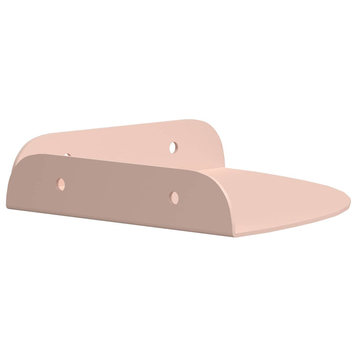 Svævende hylde med hylde 2 pcs Lyserød 15 x 15 x 2 cm