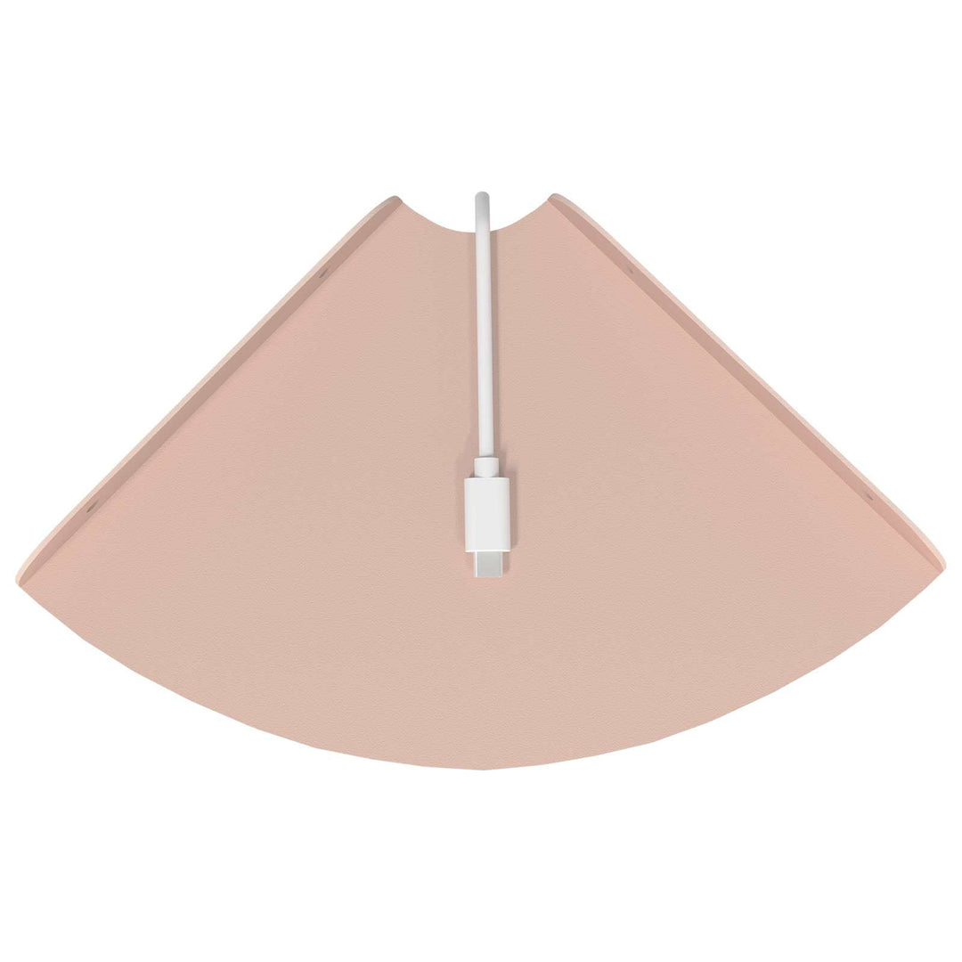 Svævende hylde med hylde 2 pcs Lyserød 18 x 18 x 2 cm