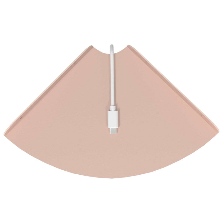 Svævende hylde med hylde 4 pcs Lyserød 18 x 18 x 2 cm
