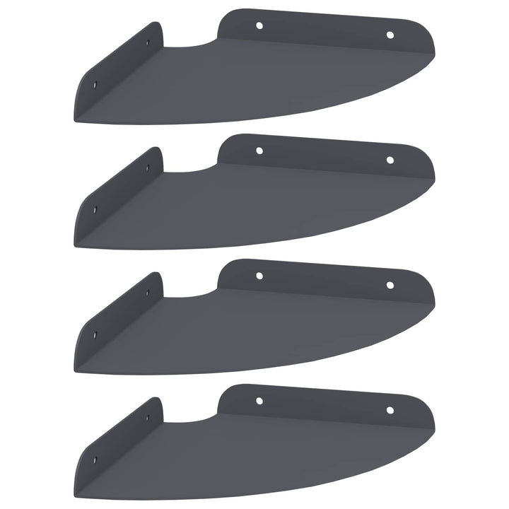 Svævende hylde med hylde 4 pcs Antracit 18 x 18 x 2 cm
