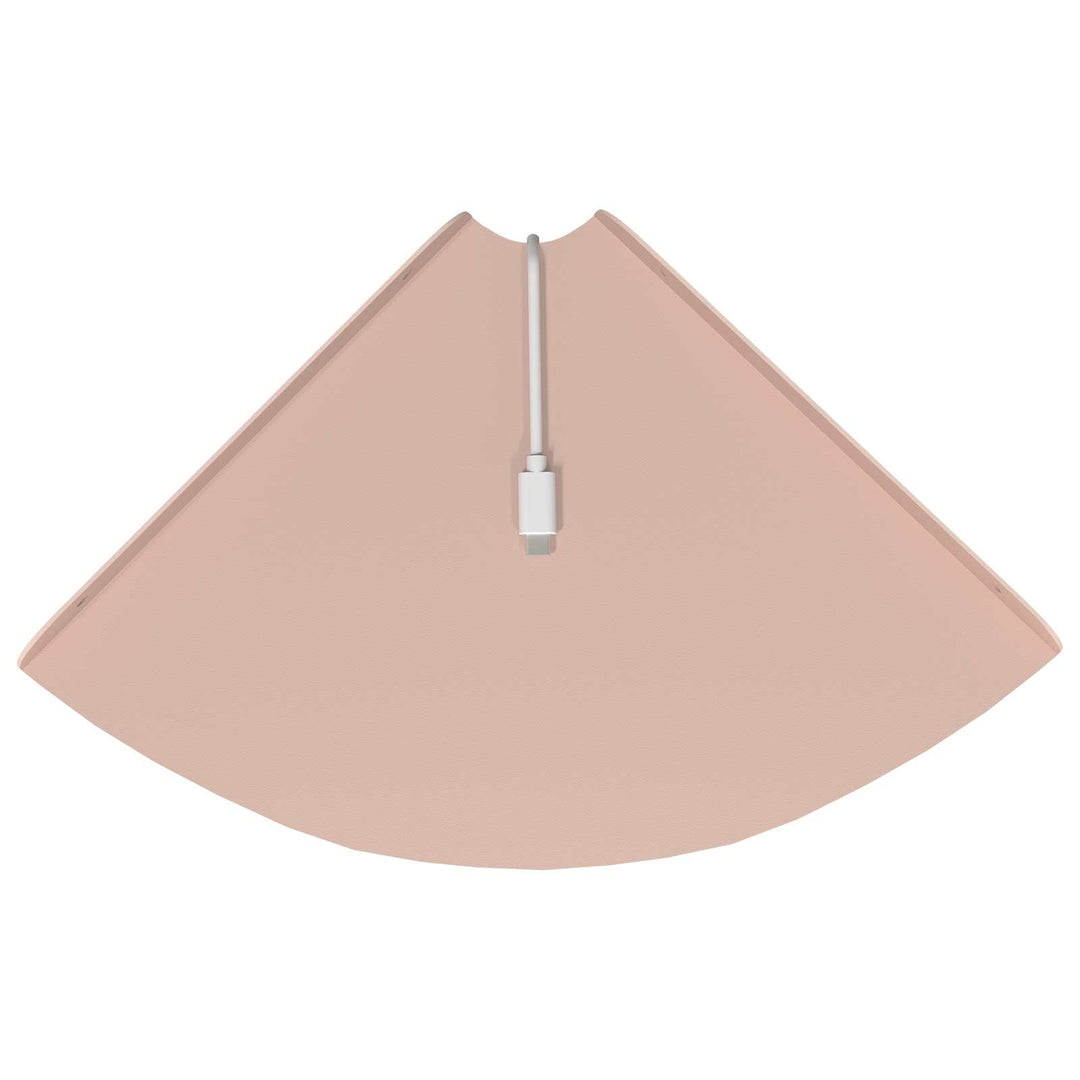 Svævende hylde med hylde 2 pcs Lyserød 24 x 24 x 2 cm