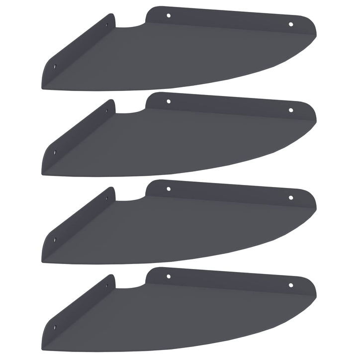 Svævende hylde med hylde 4 pcs Antracit 24 x 24 x 2,3 cm