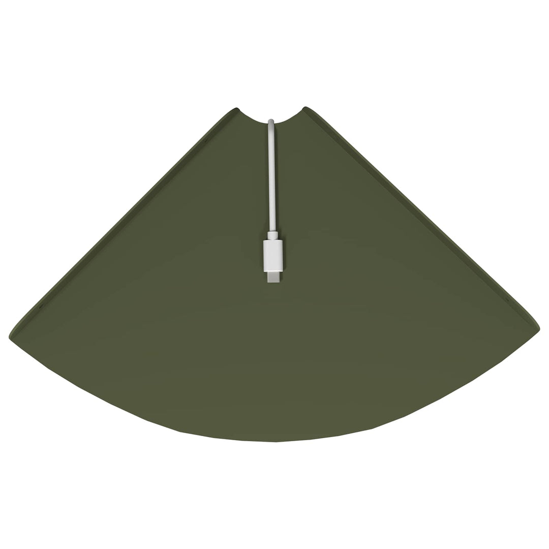 Svævende hylde med hylde 2 pcs Oliven grøn 24 x 24 x 2 cm
